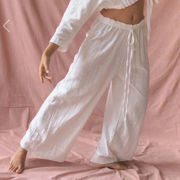 XS/S Indigo Luna Flow Pants | Off White - Picture 1 of 5